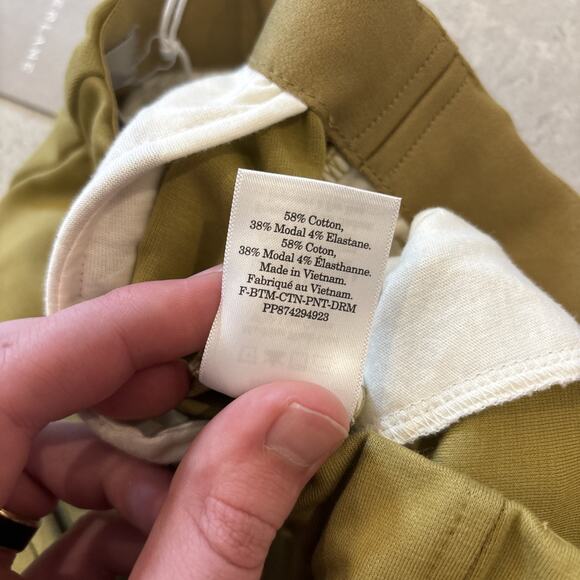 Everlane The Dream Pant Yellow Womens Sz XS Pull On Elastic Waist Tapered Ankle - Picture 5 of 9